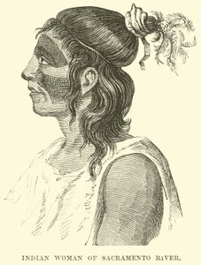 Indian woman of Sacramento River by English School