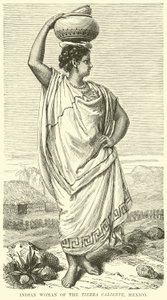 Indian woman of the Tierra Caliente, Mexico by English School