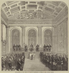 Installation of the Prince of Wales at Edinburgh as Patron of the Scottish Masons