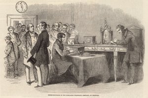 Instrument Room of the Submarine Telegraph Company at Cornhill by English School
