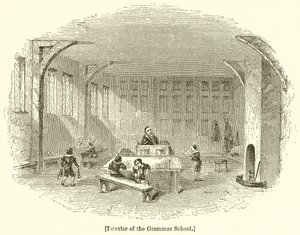 Interior of the Grammar School by English School