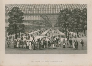 Interior of the Great Exhibition, 1851 by English School