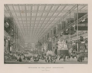 Interior of the Great Exhibition, 1851, British Department by English School