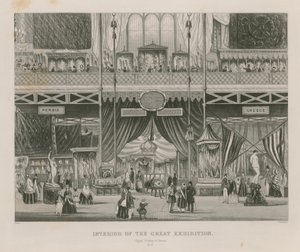 Interior of the Great Exhibition, 1851, Egypt, Turkey & Greece by English School