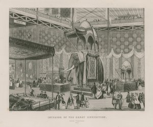 Interior of the Great Exhibition, 1851, Indian Department by English School