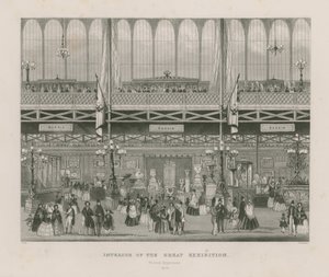 Interior of the Great Exhibition, 1851, Russian Department by English School