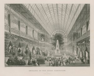 Interior of the Great Exhibition, 1851, South Transept by English School