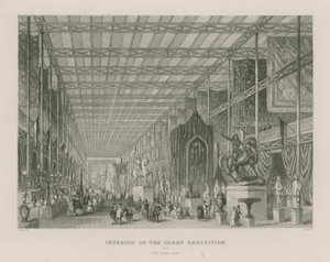 Interior of the Great Exhibition, 1851, from Dante