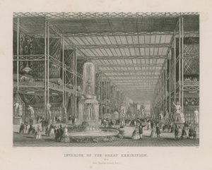 Interior of the Great Exhibition, 1851, from Transept Looking East by English School