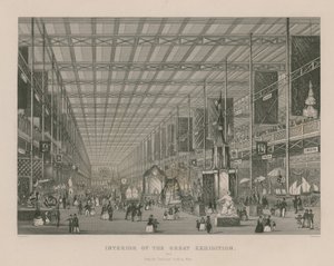 Interior of the Great Exhibition, 1851, from the Transept Looking West by English School