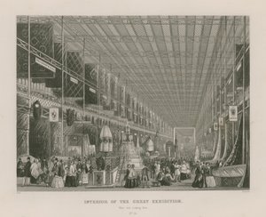 Interior of the Great Exhibition, 1851, West End Looking East by English School