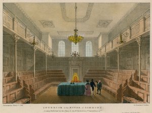 Interior of the House of Commons, Westminster, London by English School
