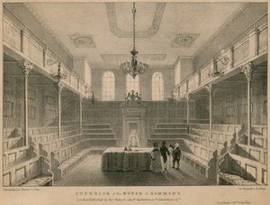 Interior of the House of Commons, Westminster, London by English School