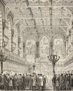 Interior of the House of Lords by English School