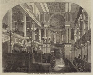 Interior of the Jewish Synagogue, Great St Helen