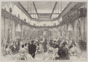 International Entertainment at the Guildhall, the Ball in the Temporary Saloon erected in Guildhall-Yard by English School