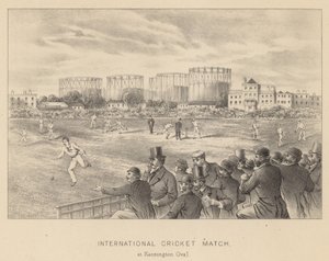 International cricket match at Kennington Oval by English School