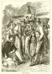 Irish Peasants by English School
