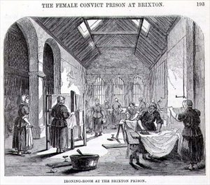 Ironing-Room at the Brixton Prison, from 