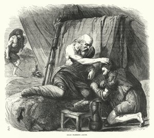 Isaac Blessing Jacob by English School
