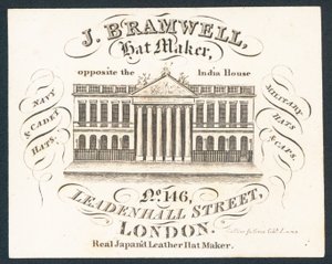 J Bramwell, hat maker by English School