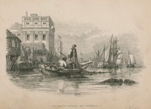 Jack Helping Freeman the Fisherman; Illustration from Poor Jack by Frederick Marryat by English School