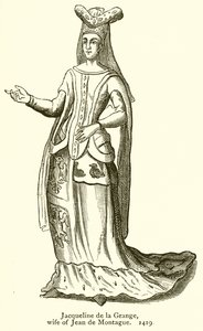 Jacqueline de la Grange, Wife of Jean de Montagu. 1419 by English School