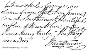 James Montgomery (the Poet)