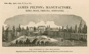 James Piltons Manufactory, Kings Road, Chelsea by English School