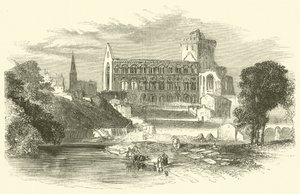 Jedburgh Abbey by English School