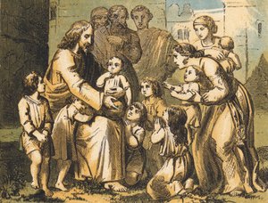 Jesus Blessing Little Children