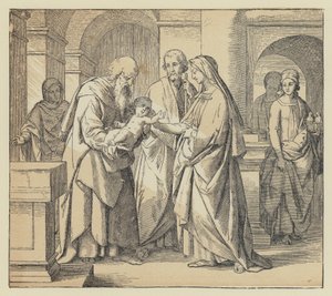 Jesus brought into the Temple