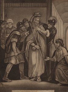 Jesus crowned with a crown of thorns by English School