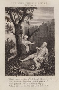 Job Reproveth His Wife, Job 2:10 by English School