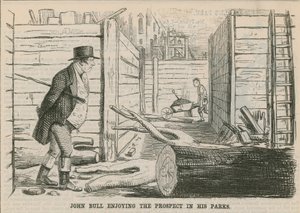 John Bull Enjoying the Prospect in His Parks by English School