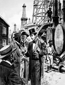 John D Rockefeller and Samuel Andrews, a candlemaker, saw the future in refining petroleum from wells