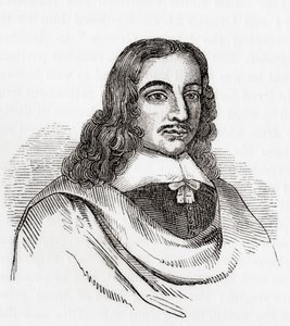 John Gadbury, English Astrologer, and Writer of Almanacs, from Old England: A Pictorial Museum, Published 1847 by English School