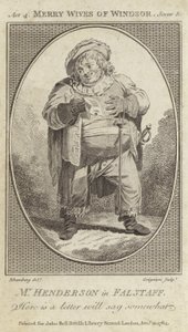 John Henderson as Falstaff in The Merry Wives of Windsor