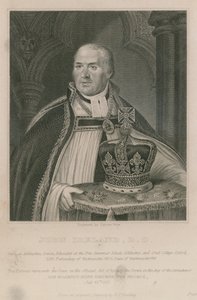 John Ireland, who held the crown at the Coronation of King George IV by English School