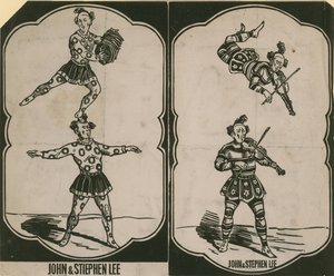 John Lee and Stephen Lee, circus acrobats and musicians