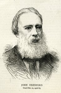 John Oxenford (1812-77) Illustration from The Graphic 1877