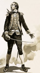 John Paul Jones, hero of the American War of Independence by English School