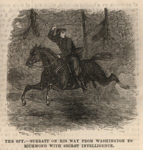 John Surratt on His Way from Washington to Richmond with Secret Intelligence by English School