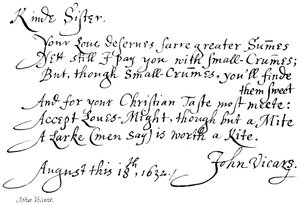 John Vicars by English School
