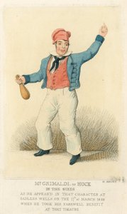 Joseph Grimaldi as Hock by English School