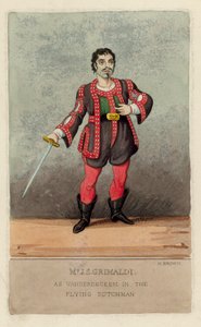 Joseph Grimaldi as Vanderdecken in The Flying Dutchman by English School