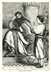 Joseph before Pharaoh by English School