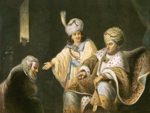 Joseph Bringing His Father Jacob to Meet Pharaoh