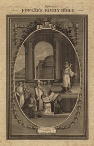 Josiah renews the Covenant, 2 Kings, Chapter 22, Verse 3 by English School