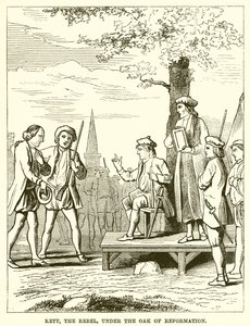Kett, the Rebel, under the Oak of Reformation by English School